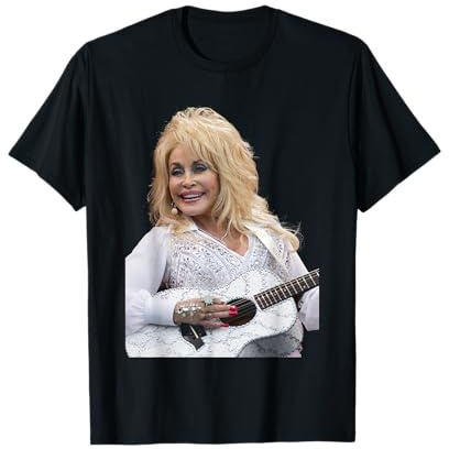 Dolly Parton, chanteuse américaine en Direct avec Guitare 2014 T-Shirt