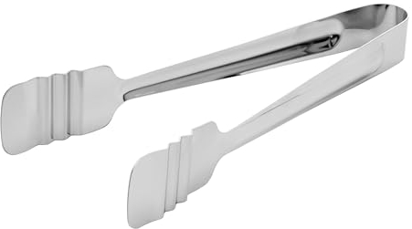 Chef Aid Kitchen Tongs, Essential Kitchen Tool ideal for Cooking and Serving Food, Perffect for the BBQ, Durable Chrome Metal Serving Tongs