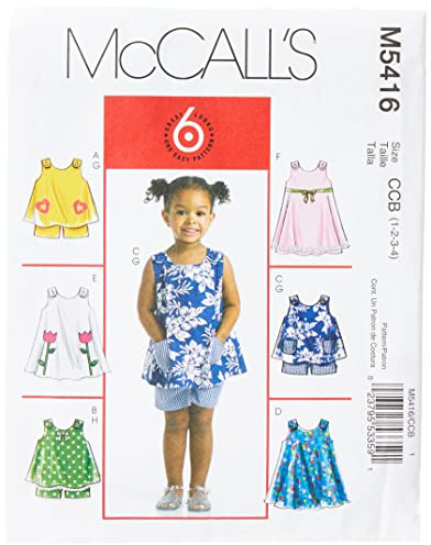 McCalls MC 5416 CCB(1-4) Schnittmuster zum Nähen, Elegant, Extravagant, Modisch