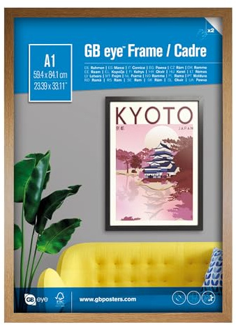 GB eye - Cadre MDF Chêne A1 (59,4 x 84,1 cm)