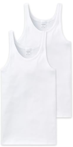 Schiesser Men's 2 Pack Undershirt Sleeveless - Essential Fine Rib