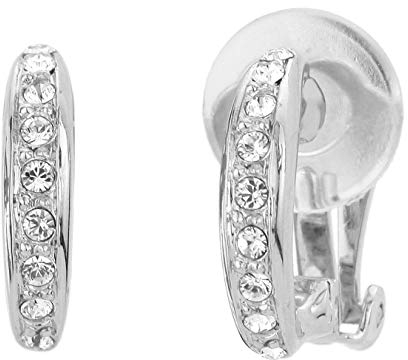 Traveller Ohrclip platiniert Kristall-Steine - 157322