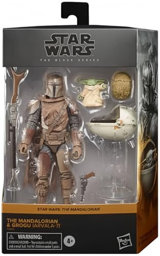 Star Wars The Black Series The Mandalorian & Grogu (Arvala-7) Exclusive 6 Action Figure