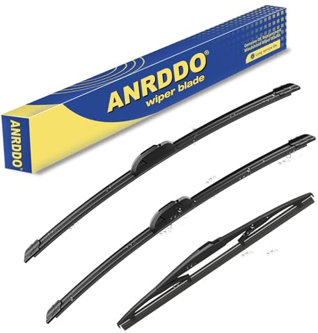 3 wipers Replacement For 2020 2019 2018 2017 2016 2015 2014 2013 2012 2011 Toyota Sienna, Original Equipment Windshield Wiper Blades Set 28+20+16 (Set of 3) U/J HOOK