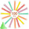 100PCS Ice Pop Bags Reusable, Reusable Ice Pop Pouches, Ice Pop Plastic Bags with Zip Seals and Funnel, Ice Pop Mold, Ice Candy Plastic Bag, Ice Lolly Bags for Snacks, Yogurt Sticks, Juice,Fruit, Milk