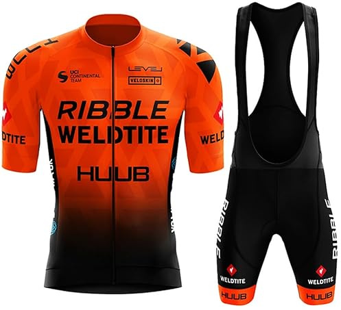 NUOJIA Sommer Herren Radfahren Kurzarm schnell trocknend und feuchtigkeitsabsorbierend komfortables Jersey MTB Rennrad Outdoor Sport Shirt 19D Set