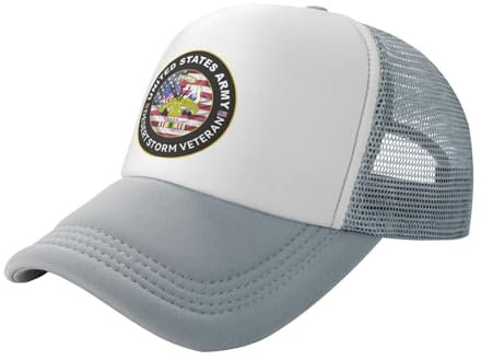 Oudrspo Army Desert Storm Retired Trucker Hats: Stilvoller Schutz für jedes Abenteuer Schwarz