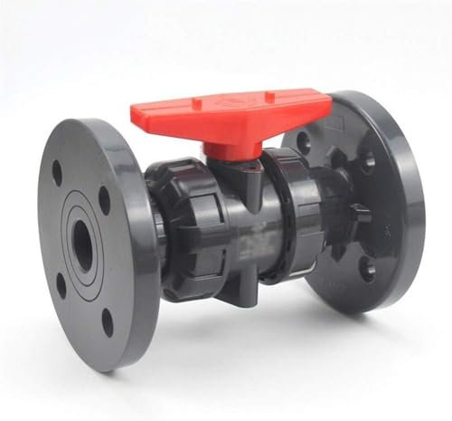 Wasserrohrventile, Zubehör for die industrielle Wasserversorgung im Haushalt, gute Abdichtung, Wasserrohrventil, Hochleistungs-Kugelhahn, 1 Stück, 1/2~2 (DN15~DN50), UPVC-Flansch, industrielle Wasse