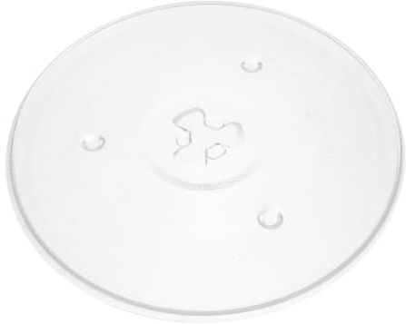 BIUDECO Mikrowellen Glasdrehplatte Ersatz Mikrowellenteller aus Robustem mit Facher für Stabile Passform Praktische Kochplatte für Mikrowellenherde Langlebiges Zubehör