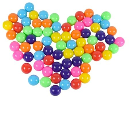 PartyKindom 25piezas Bolas De Plástico Coloridas para Piscina De Bolas Infantil Colores Mezclados Tonos Seguras para Bebés y Niño Niña Juguetes para Fiestas y Piscina De Interior