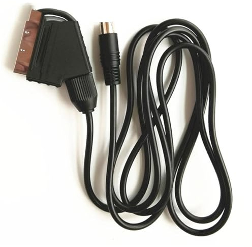 de vídeo Scart RGB de 1,8 m for TV, compatible con Sega Saturn (versión NTSC) y Sega Saturn (versión PAL).