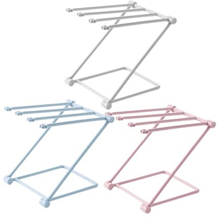 COLLBATH 3 Piezas Toallero De Cocina Plegable Tendedero Para Trapos De Cocina Para Encimera Para Organizar