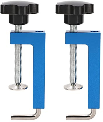 Clamp de la cerca universal Squaming de sujeción ajustable de aluminio rígido para sierras de mesa de carpintería Tablas de enrutador Sierras 2 piezas