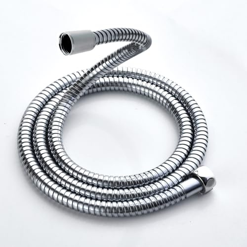 Duschslang 1,5 M: 150 cm Duschslang I Rostfritt StåL med Universell G½-Tumsanslutning, Knäckfast Dusch slang, Knäckfast Och Läckagesäker, Duschslangens med Mässingsanslutning