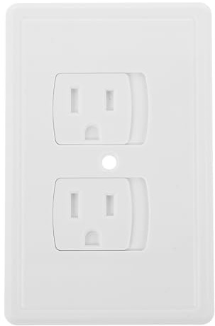 GALPADA Elettrica Abs Sicurezza Copertura Ragazzo per Presa da Protezione Bianco, Facile Pulire, Compatibile Standard Sicura Ragazza Prese Americane, per Casa