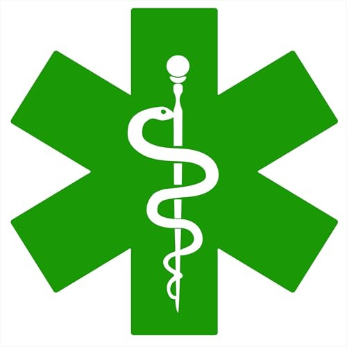 Decalart Adesivo (PEZZI 1) Farmacia insegna per vetrina simbolo negozio pharmacy dottore vetrofania da attaccare su porta di vetro Kit A L389 (064 Verde Lime, 35 x 35 cm)