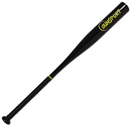 Sunsport Mazza da Baseball in Alluminio, Colore Nero, 81 cm Unisex
