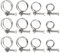 GIAK Colliers de Serrage Double Fil Réglable Tuyaux Clips Clamp Inoxydable 304 Double Pinces Hose Clamp 20mm 25mm 32mm 36mm pour Tuyaux Colliers Tuyau d'Eau Pince (12pcs)