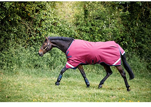 Horseware Rambo Original with Leg Arches Turnout Lite 0g - Burgundy