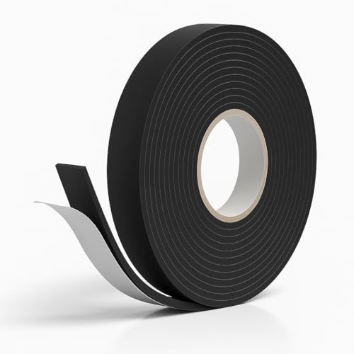 varivendo Zugluftdichtung selbstklebend 20 m x 15 mm Fensterdichtung Dichtungsband Gummidichtung Türdichtung Universal Kälteschutz Braun 2 Stück