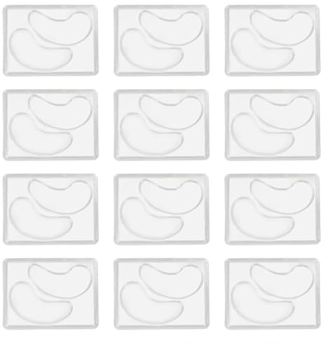 12 Stück DIY-Formen für Augenklappen, Sichere, Gesunde, Natürliche, Wiederverwendbare, Transparente Augenmasken-Fleckenplatte