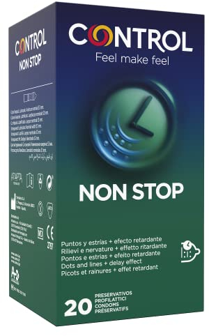 Control Non Stop: verzögernde und stimulierende Kondome – 20 Kondome