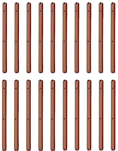 BBTISG 10 Paar Schienen für Schubladen, 300mm Schubladenschienen aus Kunststoff Schubkasten Führungsleisten Kunststoff Schubkasten Führungsleisten für 17mm Rillen Schublade