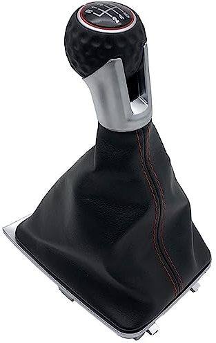ORDALI Auto Schaltknauf für VW Golf 7 A7 MK7 / GTI/GTD 2013-2018,Schalthebel Schaltknöpfe Handball Griff Knauf Schaltsack Schaltknüppel Gang Getriebe Hebelkopf Ersatzteil,6 Speed Case B
