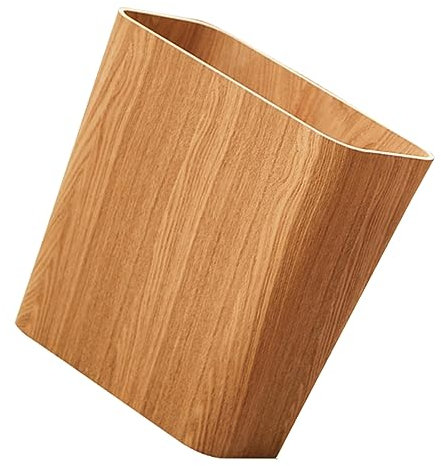 Cabilock Mülleimer Schlafzimmer Bambus-Mülleimer Blumenhalter Bambuskorb Müllbeutel Mülltonne im Schlafzimmer Hausmülltonne hölzern Asche Wäschekorb Container Büro Papierkorb Schmiedeeisen