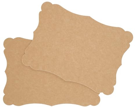 DIN A6 Vintage Karten Set Blanko zum Basteln und Selbstgestalten 300 g/m² Kraftpapier Graspapier Tonkarton Fotokarton (Kraftpapier 300g/m², 100 Karten)
