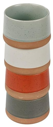 URBNLIVING Stoneware Serving Bowls Set for Fruits Salad Soup Noodle Ramen Snacks Condiments and Nibbles - Elegant Dishes for Kitchen Dining Serving Appetisers Bowl Set Small and Large Sizes