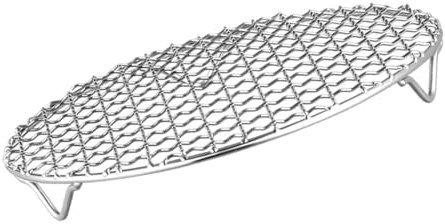 Yianyal Round Grill Grate - BBQ Metal Grill Mesh,Portable Metal Grill Top, Round Campfire Cooking Equipment Fire Pit Grill Replacement Grates for Barbecue