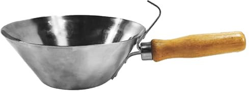 Seau de chantier de chantier de chantier de ciment seau antichute seau de mélange récipient de stockage avec poignée en bois