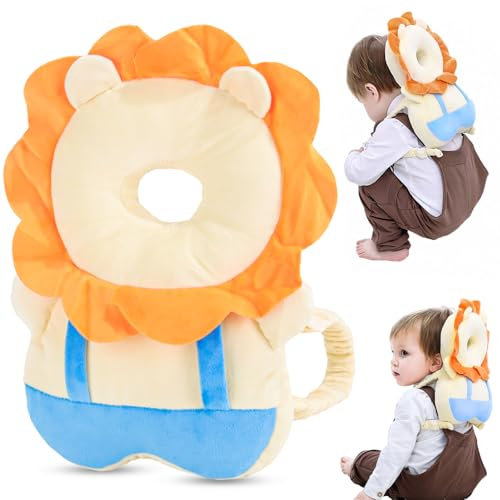 ZDNT Kopfschutz Baby Head Protector,Baby Kissen Fallschutz Rucksack,4-24 Monate Kleinkinder Kopf und Rückenschutz Schutzpolster,Baby Sicherheit,Baby Rucksack für Kinder die Krabbeln und Laufen Lernen