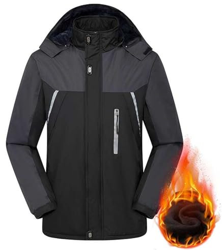 Winterjacke Herren Arbeitsjacke Herren Kapuzenjacke Herren Daunenjacke Herren Wintermantel Herren Outdoor Jacken FüR Herren Softshelljacke FüR Herren üBergangsjacke Herren, M-5XL