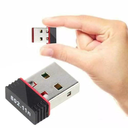 Mini usb wifi adapter for pc, Wireless USB Wifi dongle 802.11N, ideal for smooth HD video Portable internet Adapter for PC, Desktop and Laptop, Supports Windows 11/10/8.1/8/7/XP