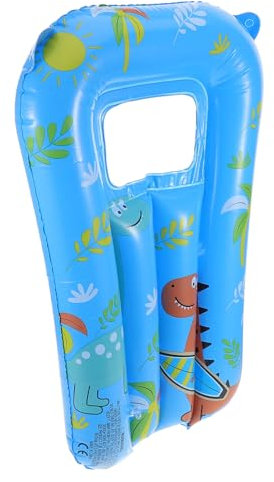 OSOLADY Aufblasbares Kinder Surfbrett Dinosaurierform Mit Sichtfenster Leichtes PVC Wasserspielzeug Schwimmhilfe Für Kinder Outdoor Pool Strand Bade Entdecker