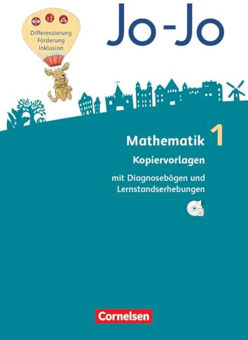 Jo-Jo Mathematik|NULL|Allgemeine Ausgabe 2018|1. Schuljahr|NULL|NULL|Kopiervorlagen mit CD-ROM|Mit Diagnosebögen und Lernstandserhebungen