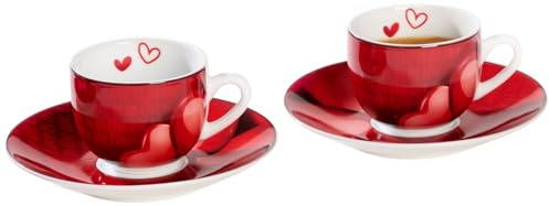 Ritzenhoff & Breker Espresso-Set Amore | 4-teilig | 90 ml | Porzellan