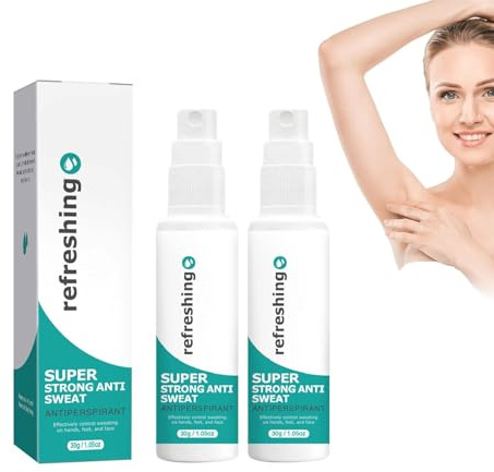 30g Antitranspirant Deo Spray Gegen Starkes Schwitzen, Antitranspirant Spray, Anti Schweiß Deo bei Hyperhidrose mit Langzeitschutz, für Männer & Frauen (2)