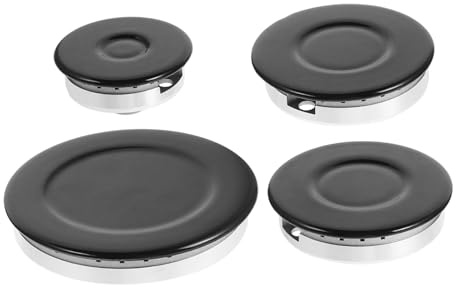Tapa de Quemador Cóncava para Gas, de Aluminio E Hierro, 1 Pieza | Compatible Mayoría de Hornillos, Color Negro, Distribución Uniforme, Seguridad Integral y Fuegos Fuertes