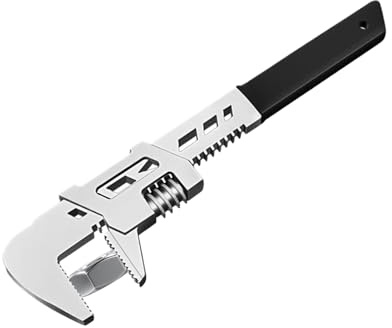 Clé de plomberie – Clé à mâchoire large réglable pour ouvertures de 100 mm | Clés avec poignée ergonomique en acier à haute teneur en carbone | multifonction pour tuyaux, vannes, vis, tâches