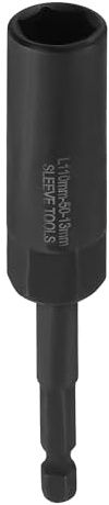 QUARKZMAN Bussole per Avvitatore 13mm Metro Profonda Metriche Attacco Esagonale 1/4 Extra Lunghe a 6 punte da 4,3 (110 mm) Prese Chiavi a Bussola Acciaio CR-V Per Avvitatrici Elettriche