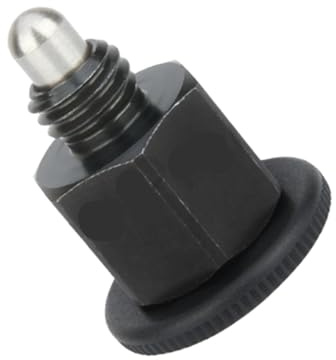 Spring Plunger, Knob Locating Pin Mini Index Plunger Stainless Steel Indexing Locking Type Spring With Manual Reset ,for Machinery(WRF103-BB,M8)