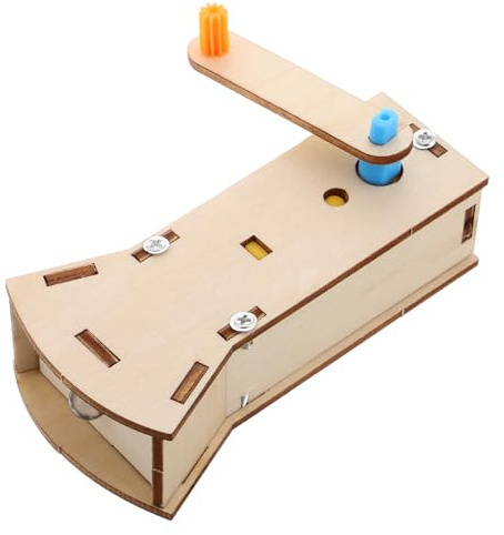 GLEAVI Lampe Torche à Manivelle LED en Bois à Monter Soi-Même, Lampe de Poche Compacte pour Survie et Camping, Dispositif Portable d'Éclairage Manuel pour Garçon et Filles et Adultes