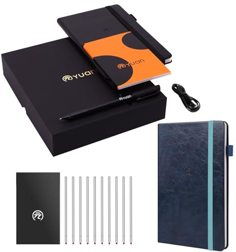 Smartpen Writing Set and Notebook and Pen Refilll, Digital Smart pens for Note Taking, Real-time Sync for Digitizing, Storing, and Sharing Paper Notes, Compatible with ipad, iPhone and Android Smartph