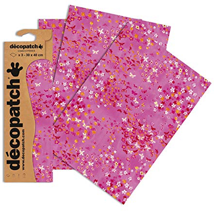 Decopatch Papier No. 506 (bunt Mosaik, 395 x 298 mm) 3er Pack