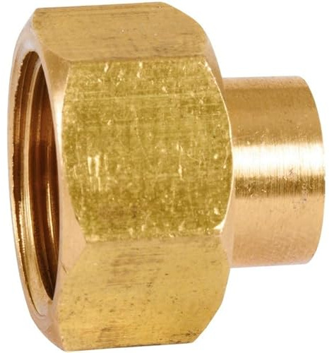 Raccord laiton droit 2 pièces à souder - F 3/4' - diamètre 14 mm - 359GC