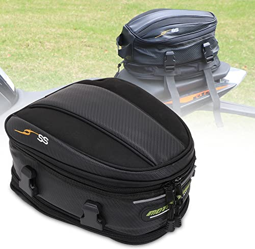 Motorrad Hecktasche,Sozius Rucksack Klein Motorrad Hecktasche Abnehmbar Gepäcktasche Satteltasche Multifunktionstasche PU-Leder Fahrradtasche Sport Rucksack