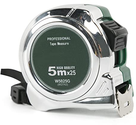 BOROCO nastro di misurazione da 5 m, nastro di misurazione in acciaio elettrolitico, nastro di misurazione rivestito in nylon resistente al nastro di misurazione